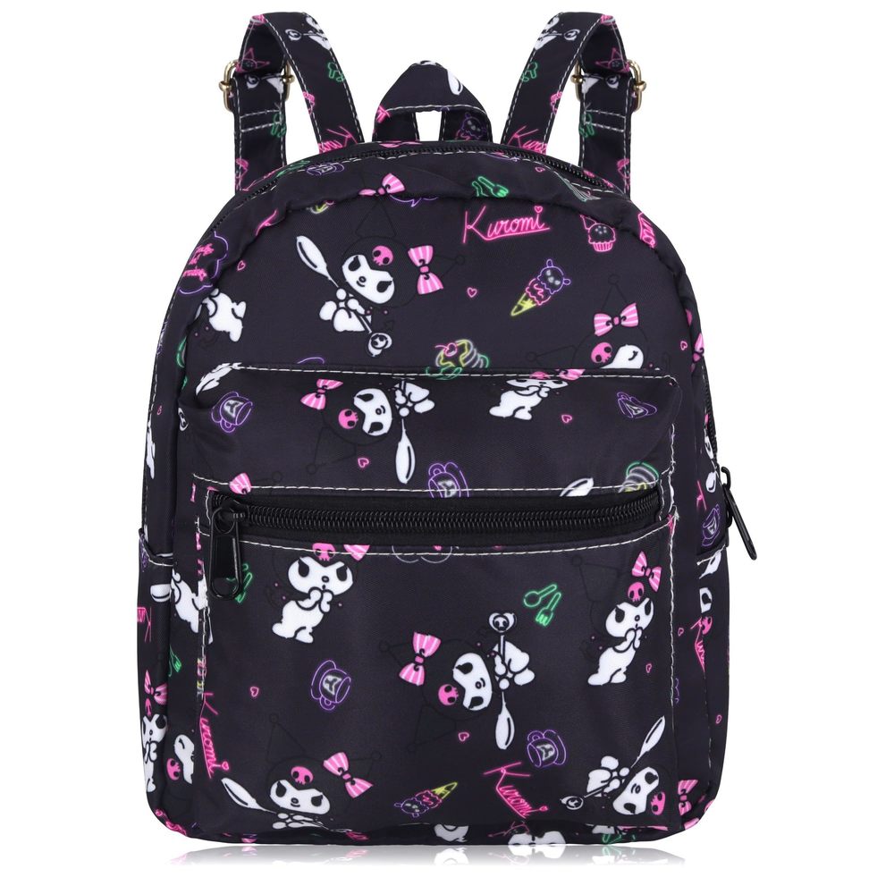 Mini Anime Kuromi Backpack Black Small Cute Daily Backpack Travel Telephone🦊